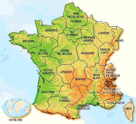 carte de france