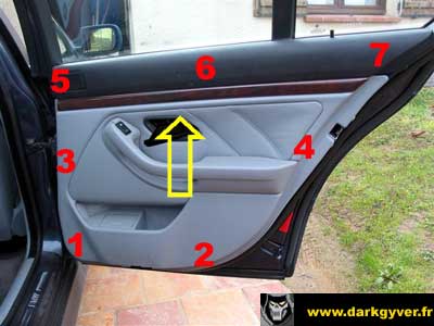 garniture porte arriere-E39 13