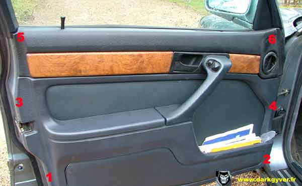 garniture porte avant E32 12