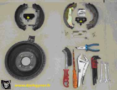 refection freins arriere tambour E30 1